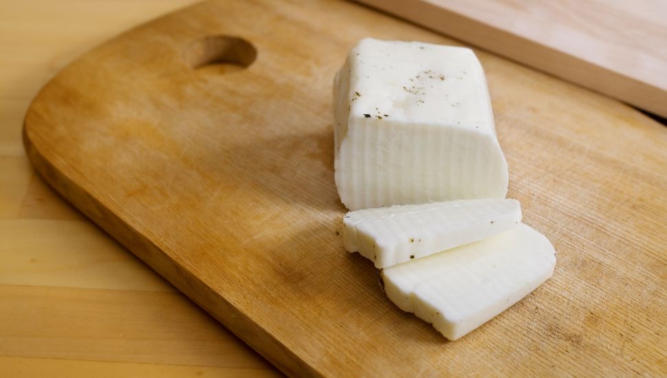 Halloumi cheese block