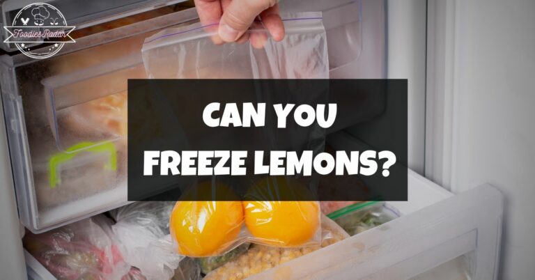 Can You Freeze Lemons