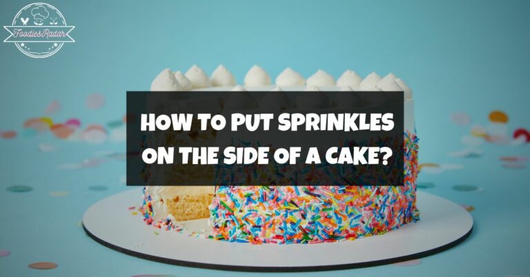 How To Put Sprinkles On The Side Of A Cake