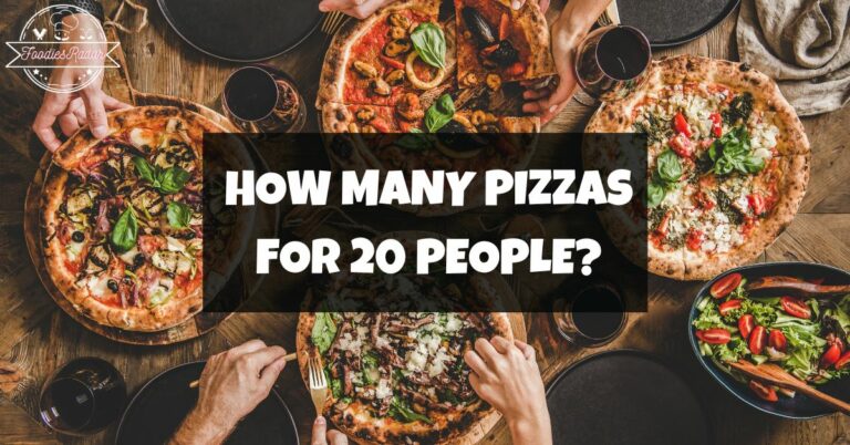 How many pizzas for 20 people