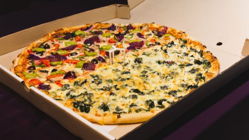 image of half and half Brooklyn Style Pizza