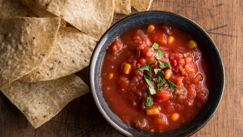image of salsa and some tortilla