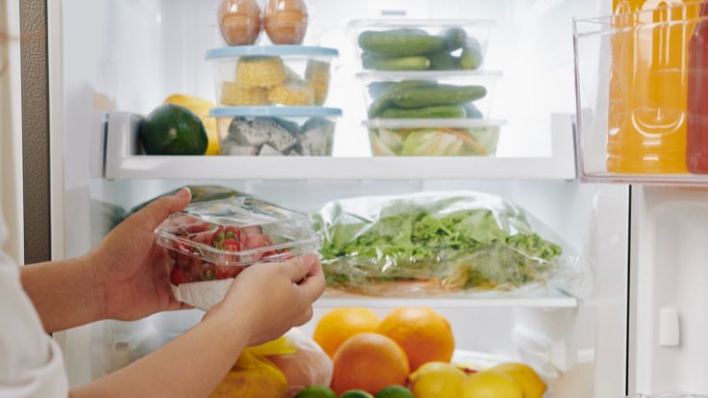 food stored in fridge for later use