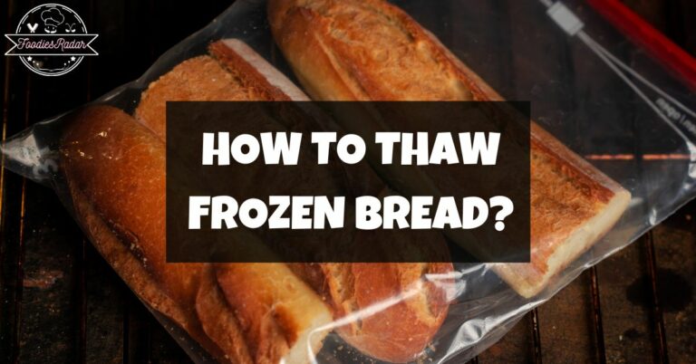 How to thaw frozen bread