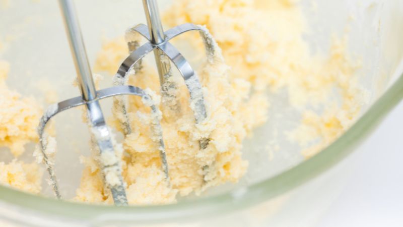 image of mixing butter for cookies