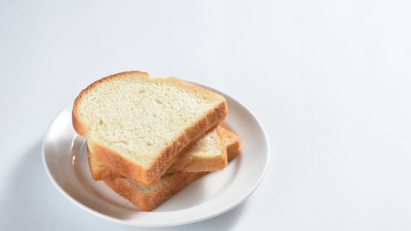 image of three white bread slices