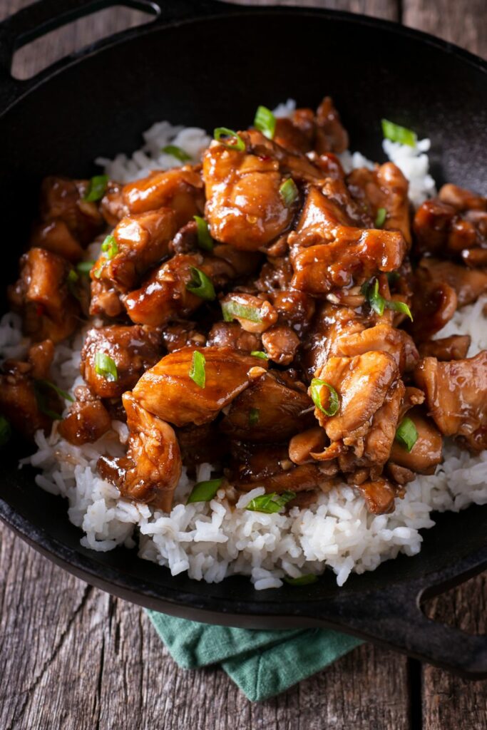Bourbon Chicken Cooked At Home