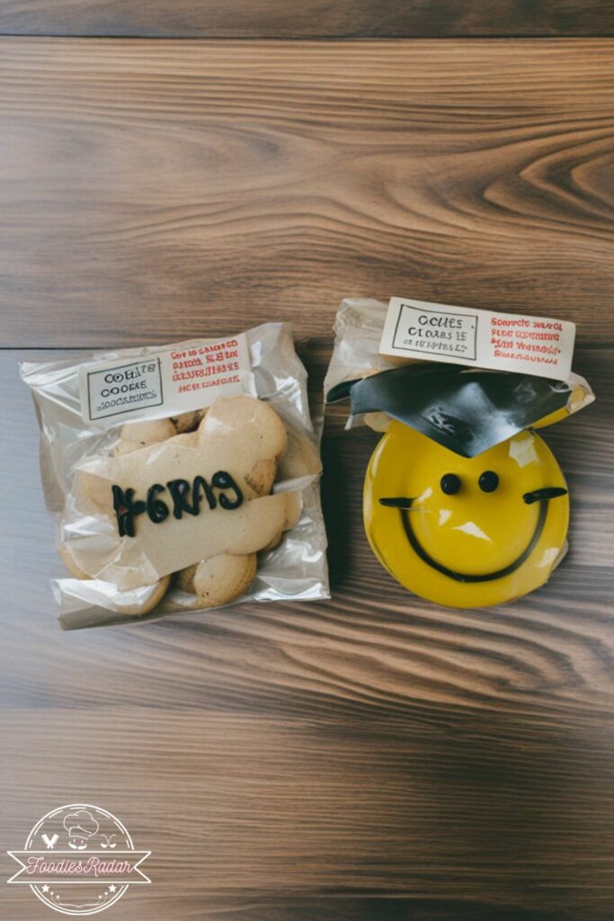 Graduation Party Smiley Grad and Hashtag Packaged Cookies