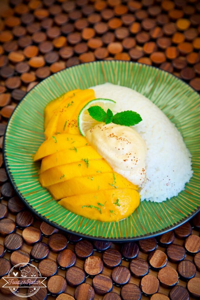 Mango Sticky Rice in a Rice Cooker