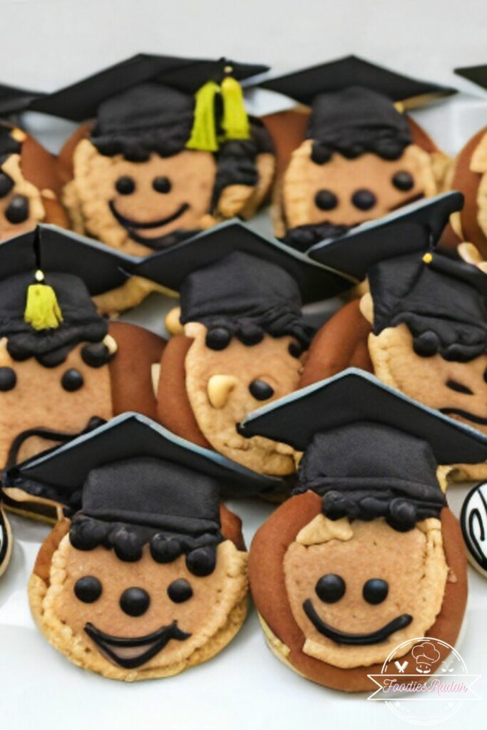 Smiley Face Graduation Cookies
